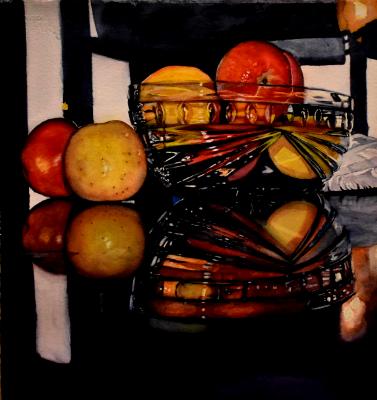 Oval Waterford Bowl and Apples Oval Waterford Bowl and Apples