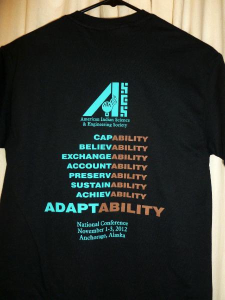 Black AISES conference T-shirt