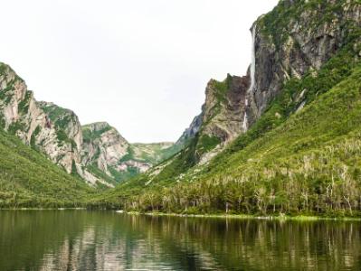 Western Brook Pond Reflected Cliffs Western Brook Pond Reflected Cliffs