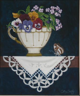 "Teacup Posy 3' SOLD