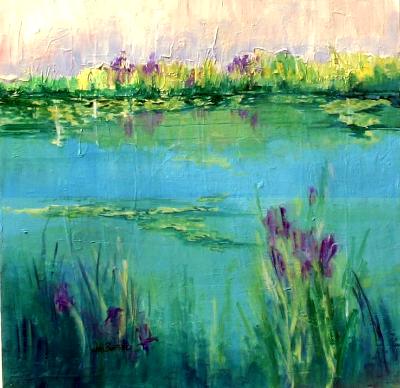 Pond with Iris Pond with Iris