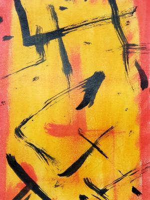 A language for abstract minds © 2023 By Duane Kirby Jensen,6 x 10 ink on watercolor paper A language for abstract minds © 2023 By Duane Kirby Jensen,6 x 10 ink on watercolor paper