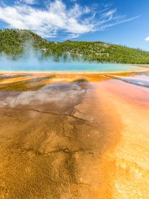 Vertical View of Grand Prismatic Spring Vertical View of Grand Prismatic Spring
