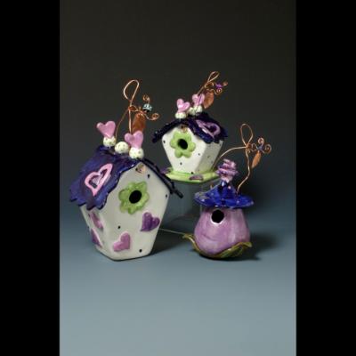 Purple Heart Birdhouse Purple Heart Birdhouse