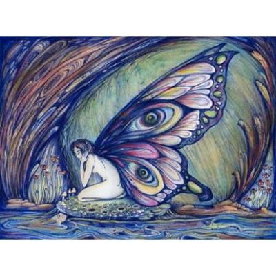 Fairy art print from an original painting by Liza Paizis