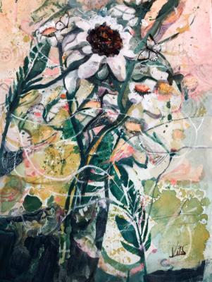 She Is In Charge - Mixed Media Collage 18x15 She Is In Charge - Mixed Media Collage 18x15