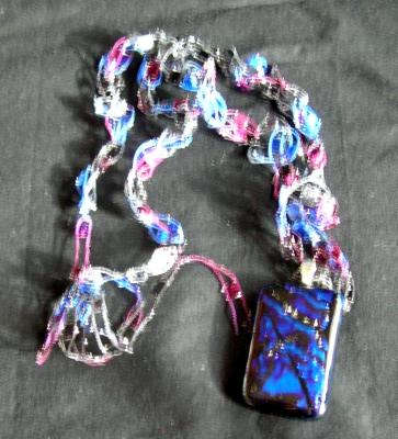 Blue Dichroic Pendant