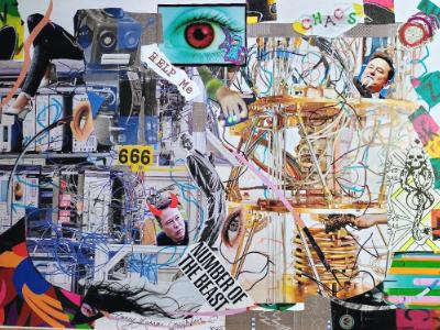 Chaos - collage of current DOGE evil