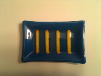 Blue soap dish 4x6 Blue soap dish 4x6