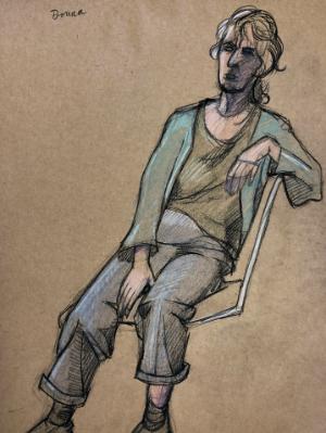 Donna, Seated in Slacks (Sold) Donna, Seated in Slacks (Sold)