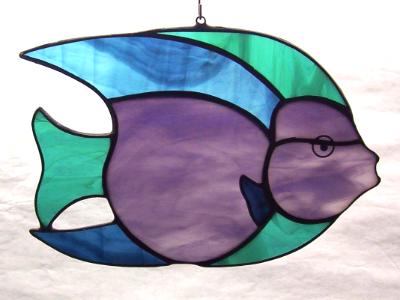Queen Angel Fish Suncatcher Queen Angel Fish Suncatcher