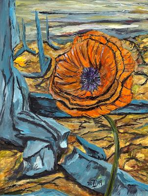 The First Poppy Blooms After Countless Seasons of Darkness. The First Poppy Blooms After Countless Seasons of Darkness.