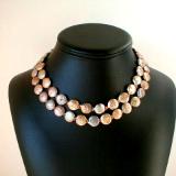 Double strand coin pearls