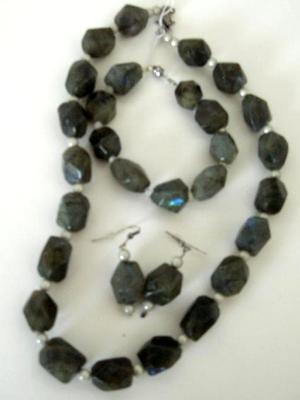 Labradorite Necklace, Bracelet and Earrings Labradorite Necklace, Bracelet and Earrings