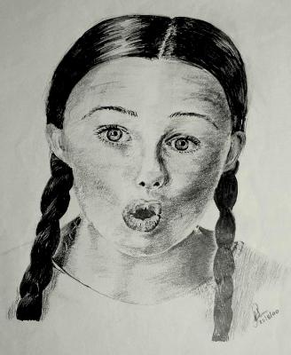 Girl with plaits