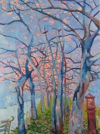 Blooming trees