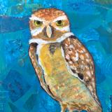 Screech.   9"x12"