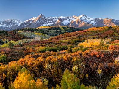 Dallas Divide Vivid Mountainside First Light Dallas Divide Vivid Mountainside First Light