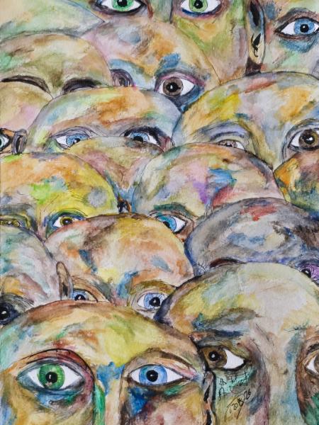 They gathering for an hour of silence. 