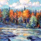 Oxtongue Rapids in Fall, Ontario