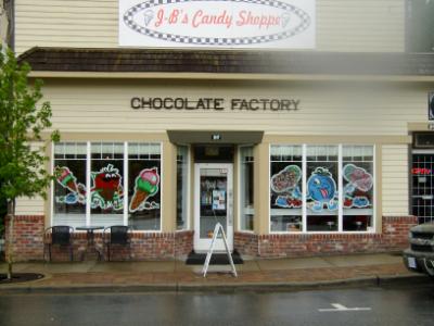 JB Candy Shoppe Berryfest windows