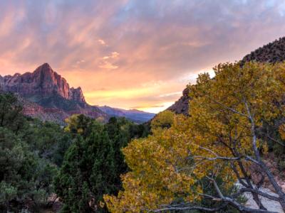 Zion Canyon Autumn Sunset Zion Canyon Autumn Sunset