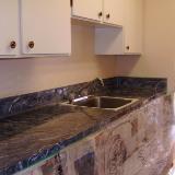 after grey & black marble faux