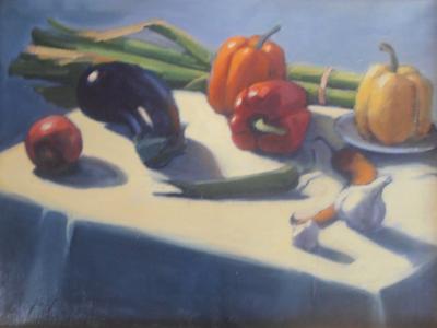Peppers 18x24" oil Peppers 18x24" oil