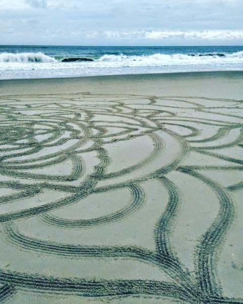 large scale sand mandala