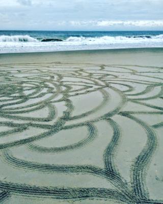 large scale sand mandala