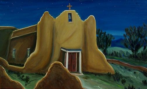 Dusk at Picuris Mission