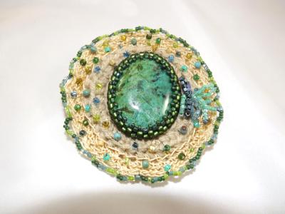 BR-13 Turquoise brooch