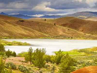 Storming Sky Drama above Painted Hills Pond Storming Sky Drama above Painted Hills Pond