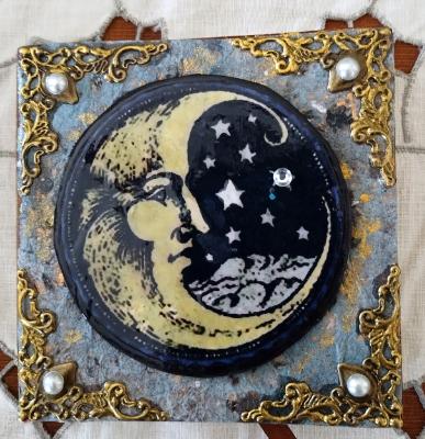 Mini Vintage Moon Journal Mini Vintage Moon Journal
