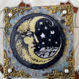 Mini Vintage Moon Journal