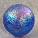 #05022602 SM Float Cobalt Feather Twist Design 4.5'' Iridized $55.00