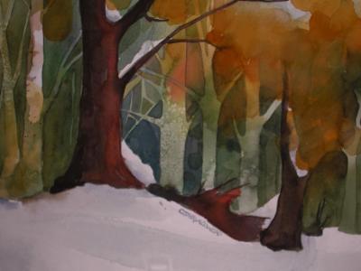Winter Meadow (watercolor)