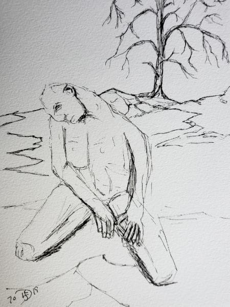 After struggling to survive for five weeks, he reached that point he could struggle no more. 