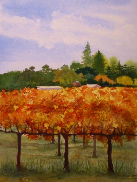 Autumn Vineyard II