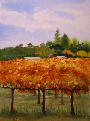 Autumn Vineyard II