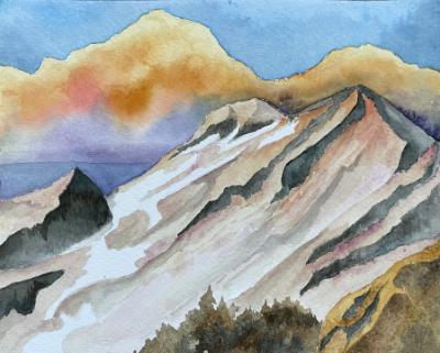 Mammoth Mountain, Sunset (sold)