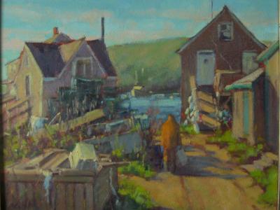 Shermie's Fish House 16x20" oil sold Shermie's Fish House 16x20" oil sold