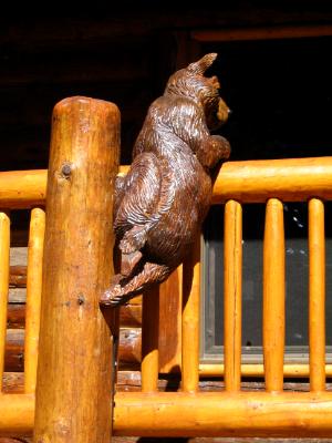 Railing bear back