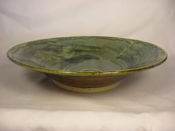 111119.D Large Serving Bowl with Inlaid Design