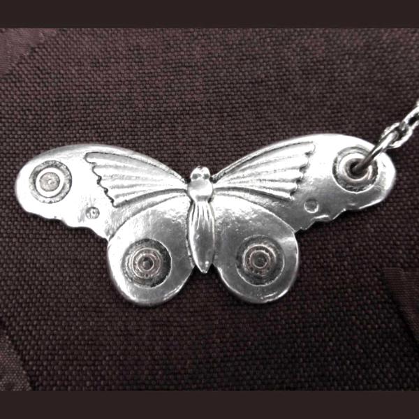 Butterfly Moth pewter keyring butterfly keychain from an original design by Liza Paizis