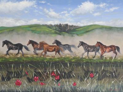 At the foot of the Puntas mountain, 120cm x 80cm, 2013 At the foot of the Puntas mountain, 120cm x 80cm, 2013