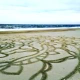 Large scale sand mandala 