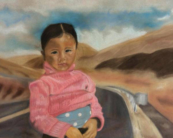 Young Girl in Pink Sweater (sold)