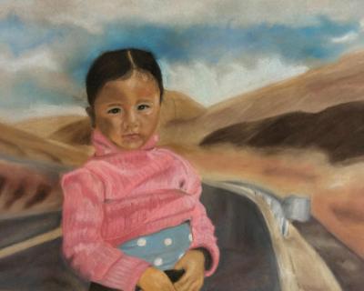 Young Girl in Pink Sweater (sold) Young Girl in Pink Sweater (sold)