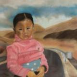 Young Girl in Pink Sweater (sold)